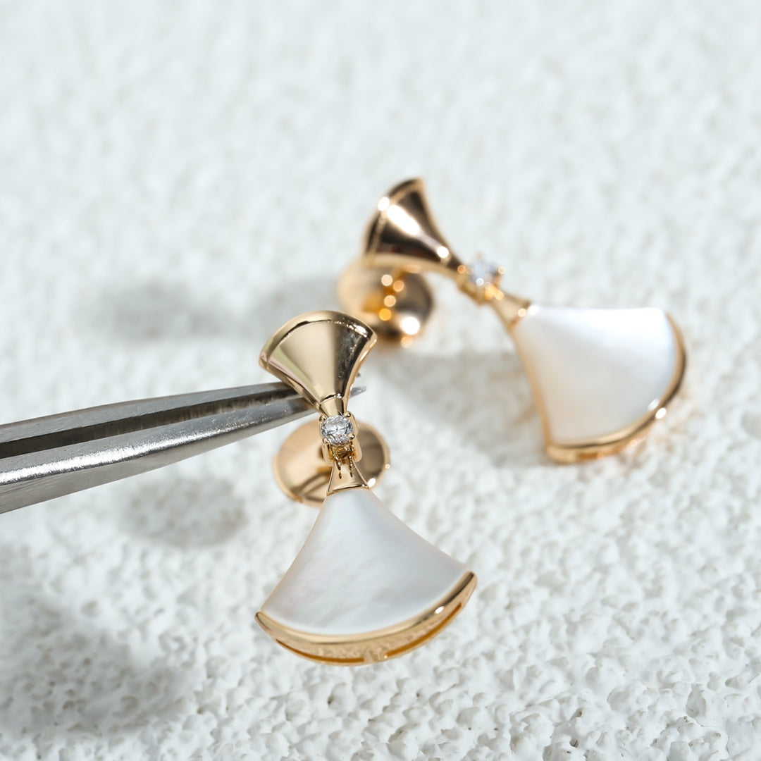 [GALE]DREAM MOP PINK GOLD EARRINGS
