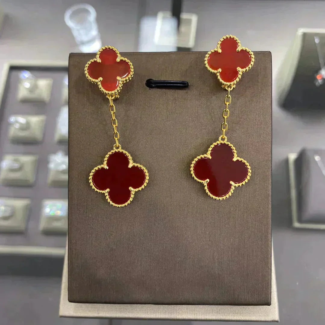 [GALE]CLOVER 2 MOTIFS  EARRINGS (MULTIPLE CHOICESC