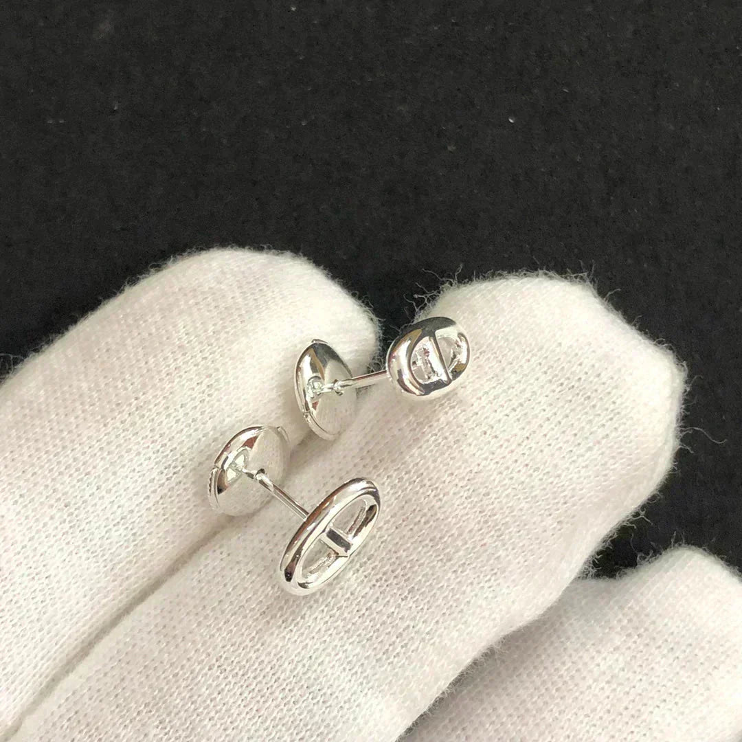 [GALE]CHAINE SMALL EARRINGS GOLD AND SILVER