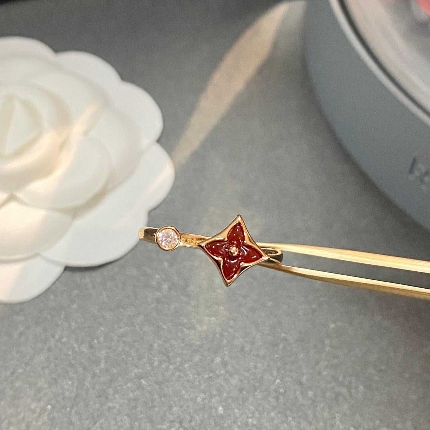 [GALE]STAR 1 DIAMOND OPEN RING