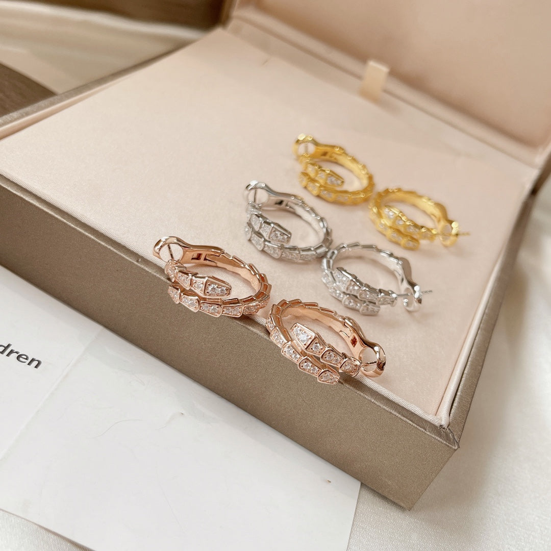 [GALE]SERPENTI EARRINGS DIAMOND
