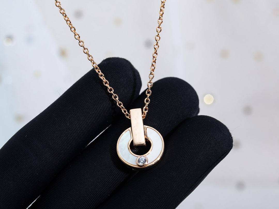 [GALE]GARI NECKLACE PINK GOLD MOP