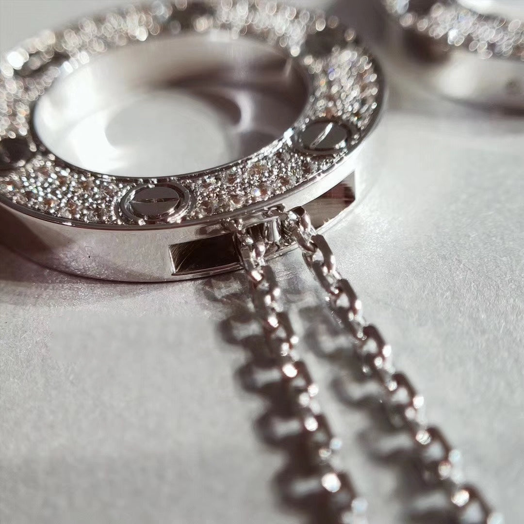 [GALE]LOVE NECKLACE ADJUSTABLE SILVER