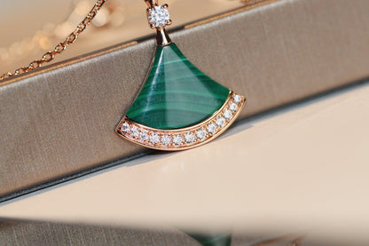 [GALE]DREAM NECKLACE MALACHITE DIAMOND