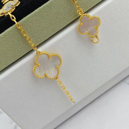 [GALE]MAGIC CLOVER MOP GOLD BRACELET 5 MOTIFS