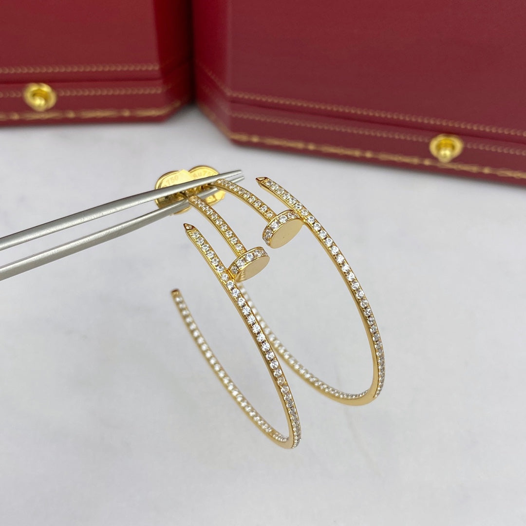 [GALE]JUSTE EARRINGS FULL DIAMONDS 1.8MM