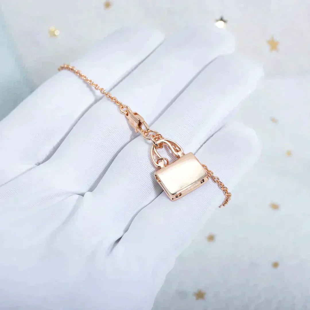 [GALE]AMULETTE PEDANT ROSE GOLD NECKLACE