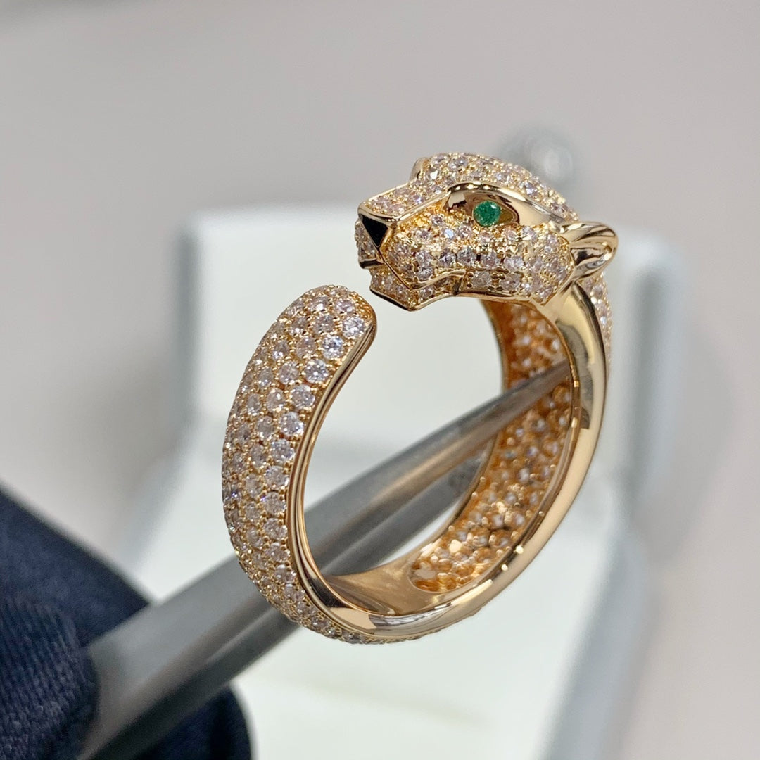 [GALE]PANTHERE PINK GOLD DIAMOND RING
