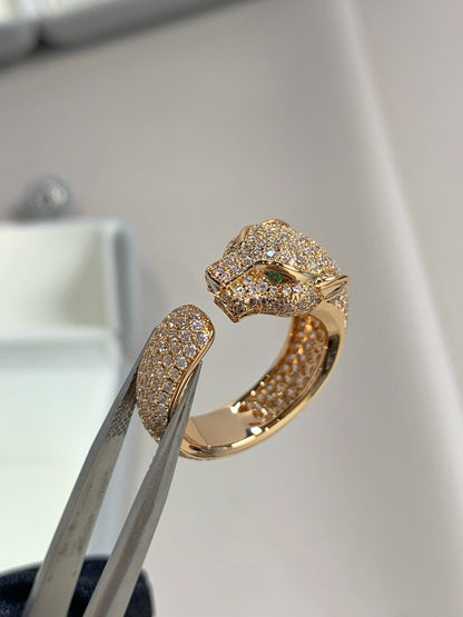 [GALE]PANTHERE PINK GOLD DIAMOND RING