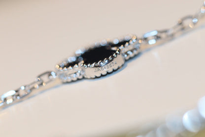 [GALE]CLOVER 20 MOTIFS ONYX DIAMOND SILVER