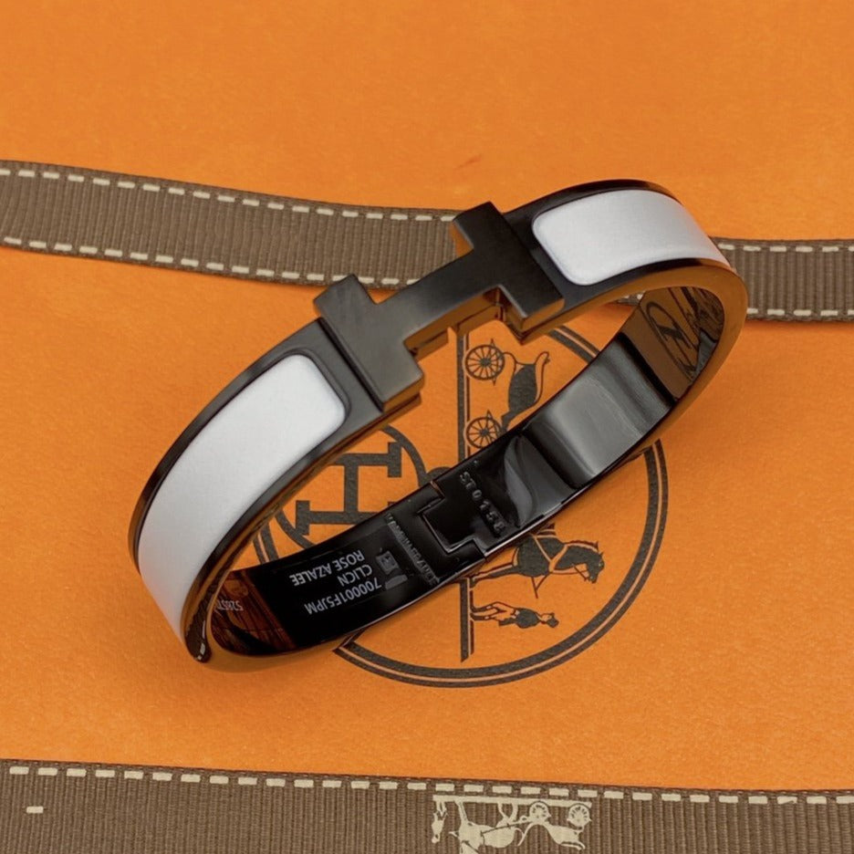 [GALE]H BRACELET 12MM BLACK WHITE CERAMIC
