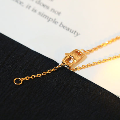 [GALE]STAR AND SUN DIAMOND PINK GOLD NECKLACE