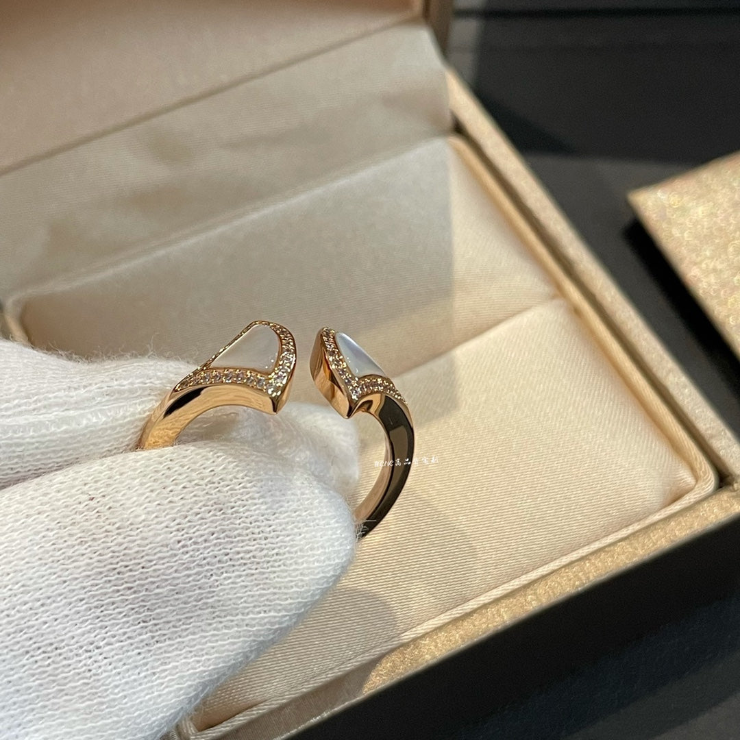 [GALE]DREAM MOP DIAMOND OPEN RING