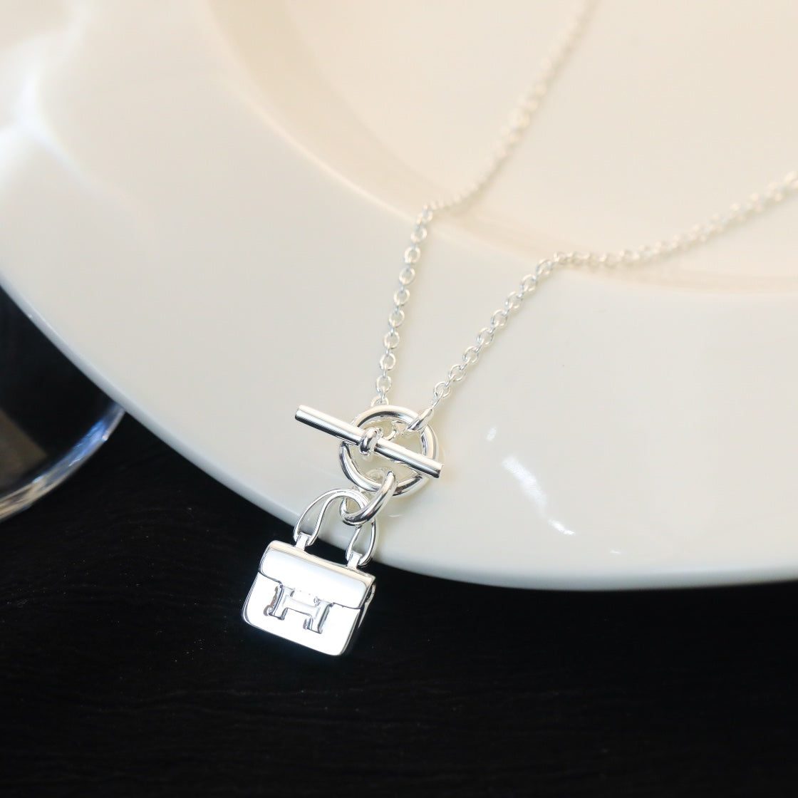 [GALE]POP H PEDANT SILVER NECKLACE