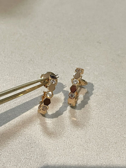 [GALE]Hollow Design Four-Leaf Clover Flower Shape Ring