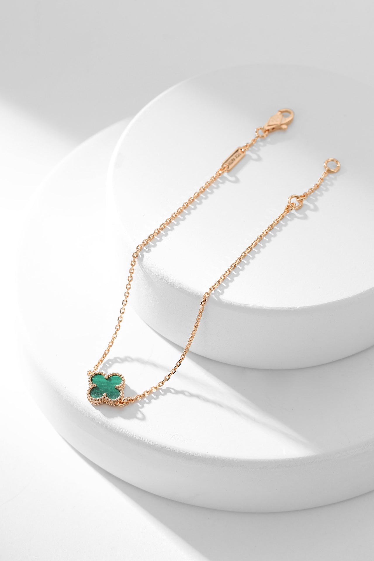 [GALE]CLOVER BRACELET MALACHITE 1 MOTIF