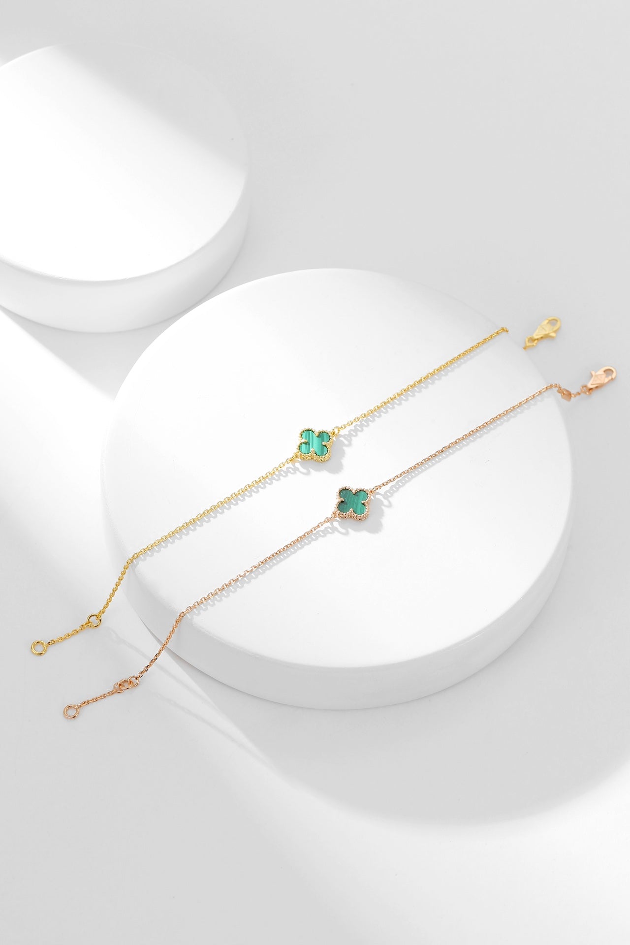 [GALE]CLOVER BRACELET MALACHITE 1 MOTIF
