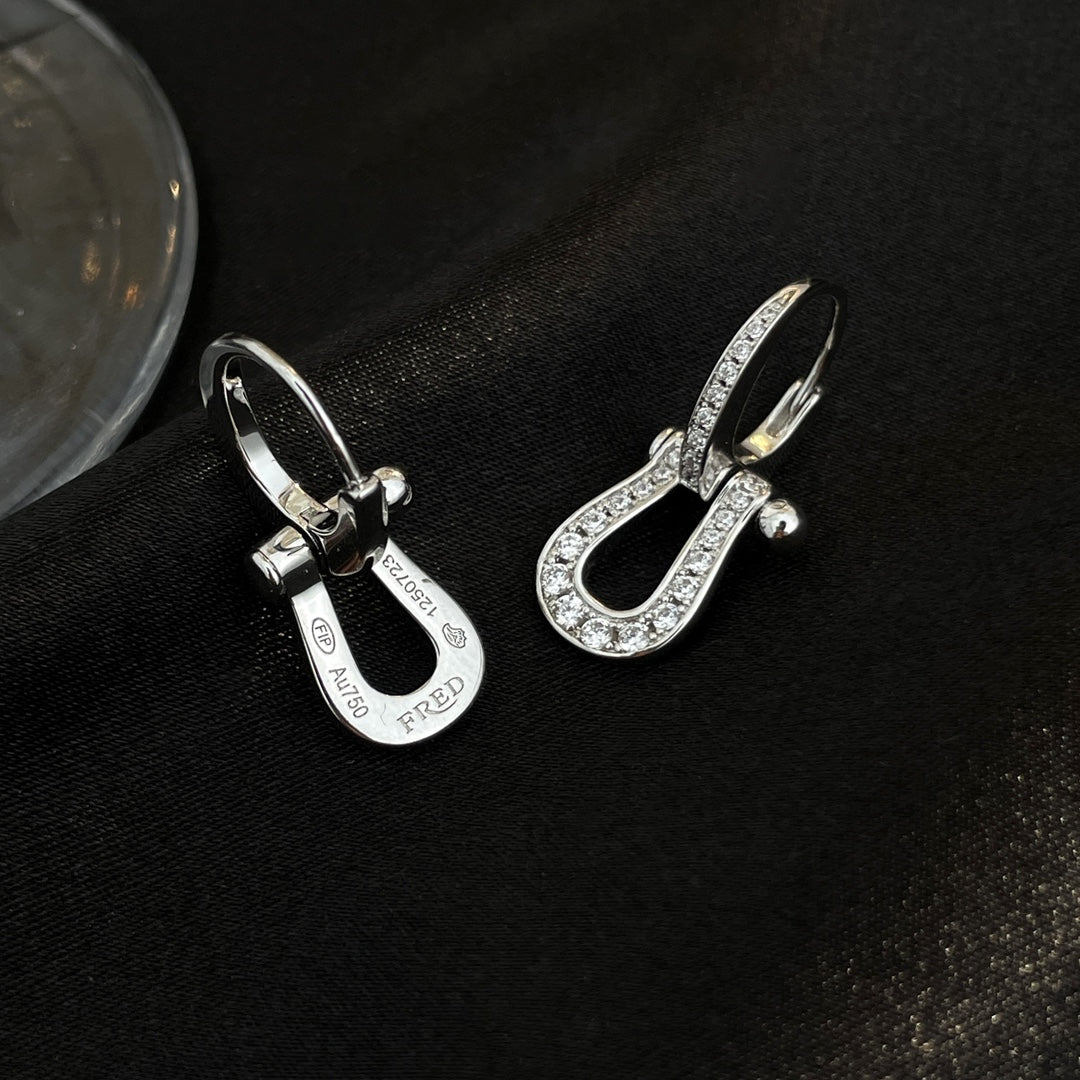 [GALE]FORCE 10 FULL DIAMOND DROP EARRINGS MEDIUM MODEL