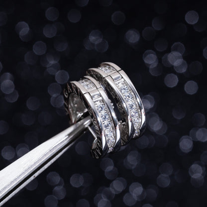 [GALE]ZERO 1 MINI SILVER DIAMOND EARRINGS