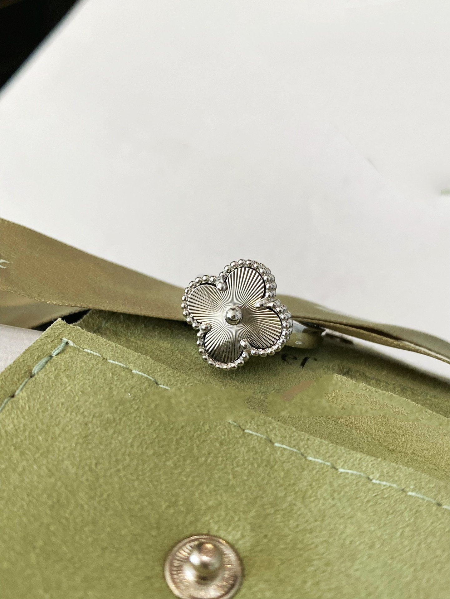 [GALE]CLOVER SILVER RING