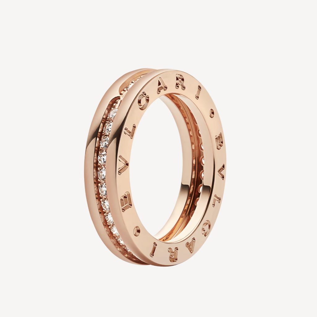 [GALE]ZERO 1 ONE-BAND PAVED DIAMONDS ON THE SPIRAL RING