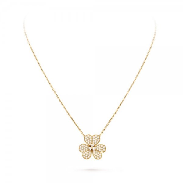 [GALE]FLOWER DIAMOND NECKLACE