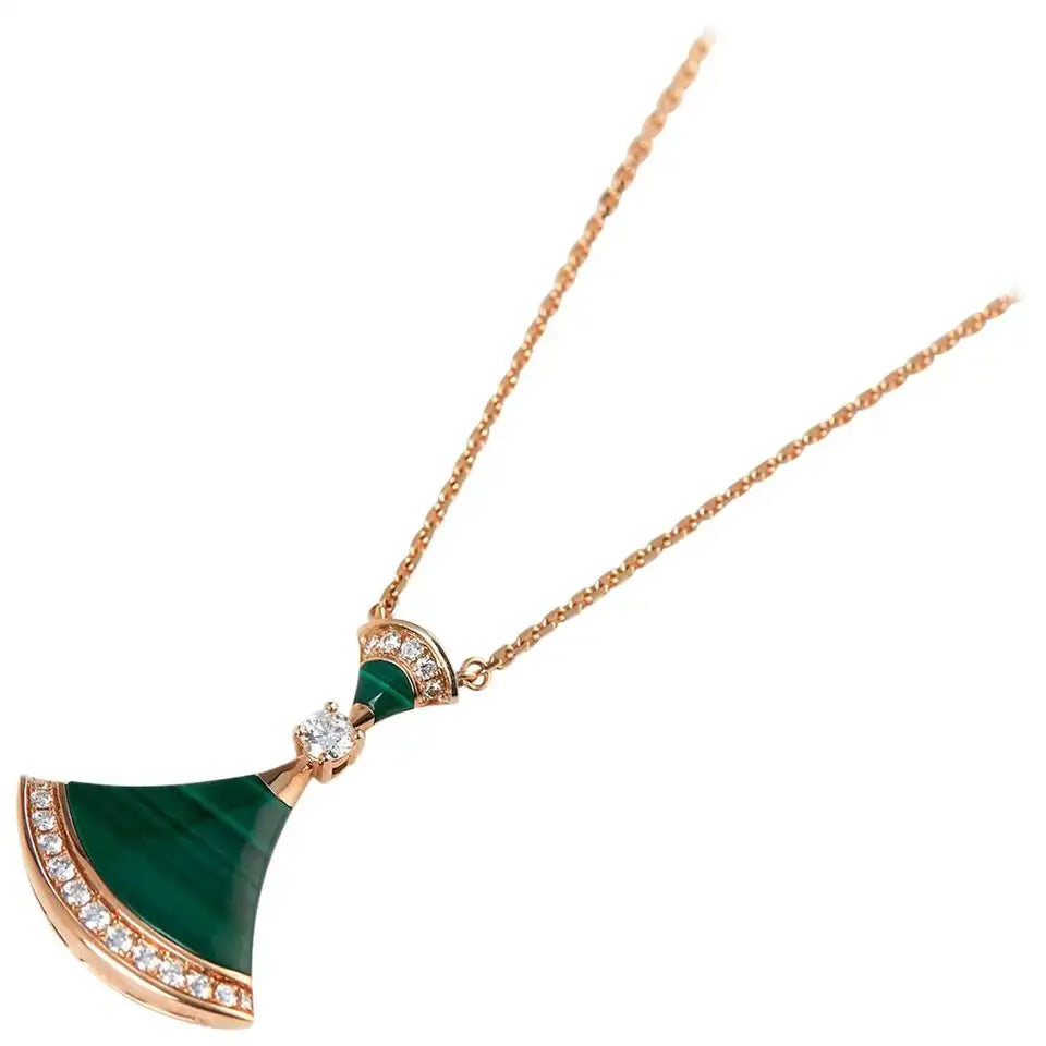 [GALE]DREAM NECKLACE MALACHITE DIAMOND