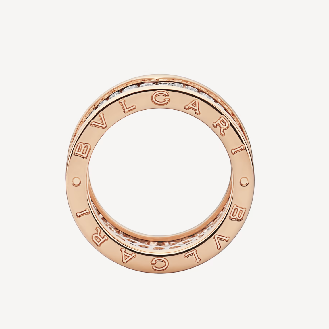 [GALE]ZERO 1 WITH PAVED DIAMONDS ON THE SPIRAL RING