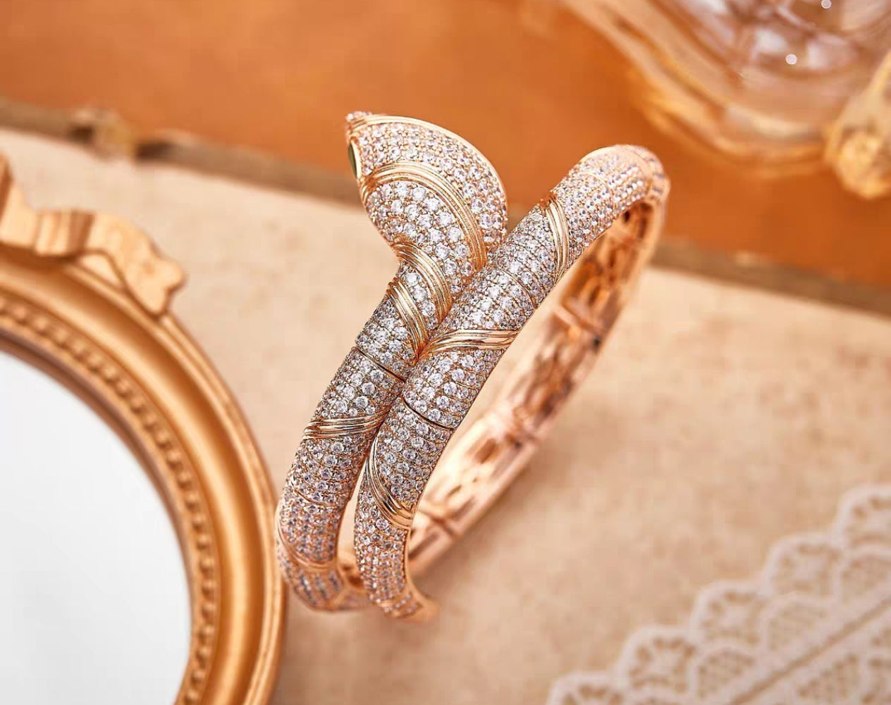 [GALE]HAUTE COUTURE GOLD SERPENTI BRACELET