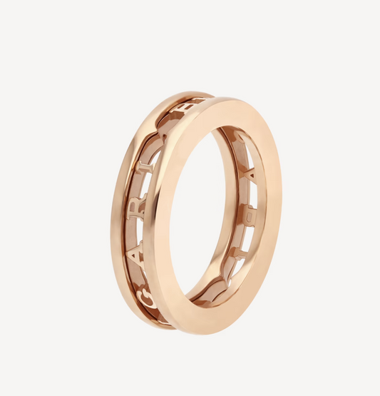 [GALE]ZERO 1 ONE-BAND WITH OPENWORK LOGO SPIRAL RING