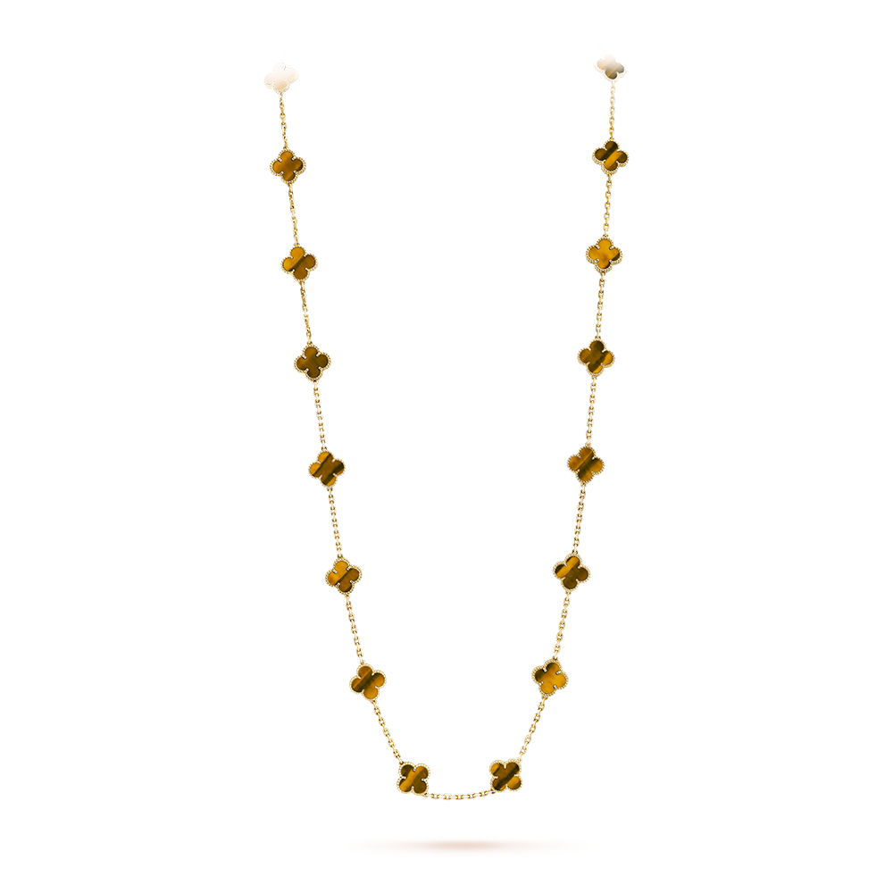 [GALE]CLOVER 20 MOTIFS TIGER EYE ROSE GOLD