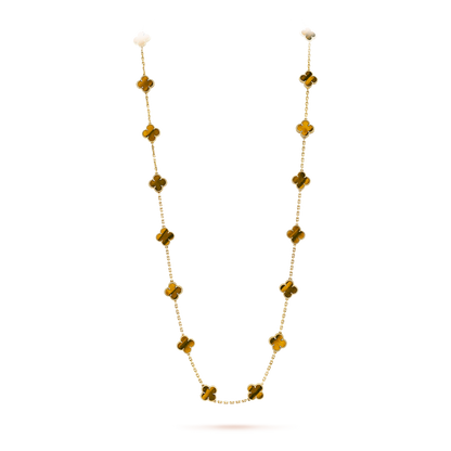 [GALE]CLOVER 20 MOTIFS TIGER EYE ROSE GOLD