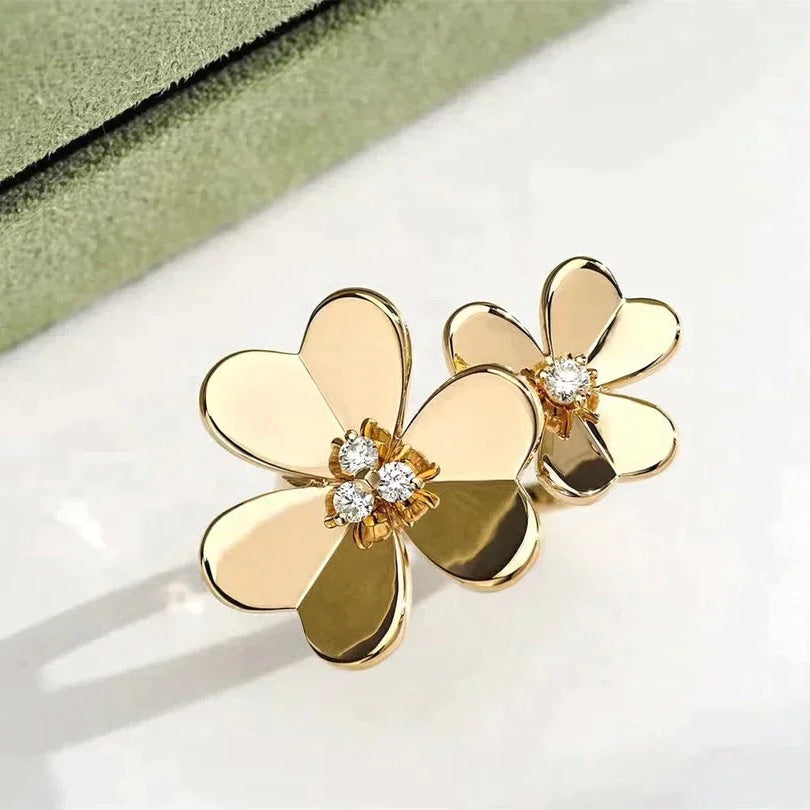 [GALE]CLOVER COMOS GOLD DIAMOND RING