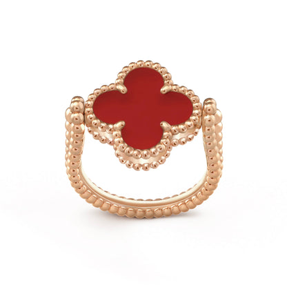 [GALE]CLOVER RIVERSIBLE PINK GOLD RING