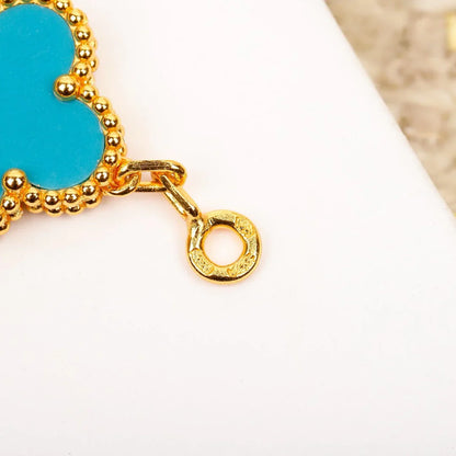 [GALE] CLOVER 5 MOTIF TURQUOISE BRACELET COLLECTION