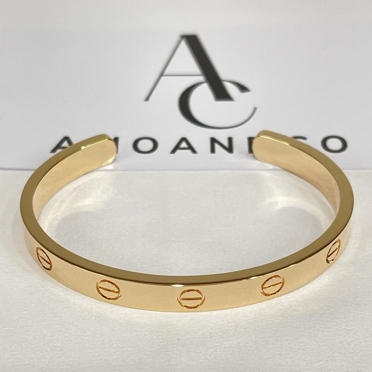 [GALE]LOVE BRACELET 6.1MM OPEN CUFF