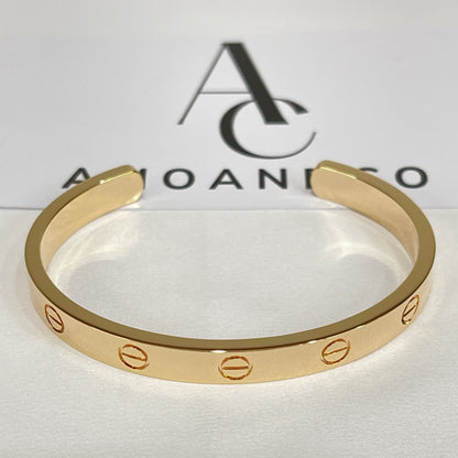 [GALE]LOVE BRACELET 6.1MM OPEN CUFF