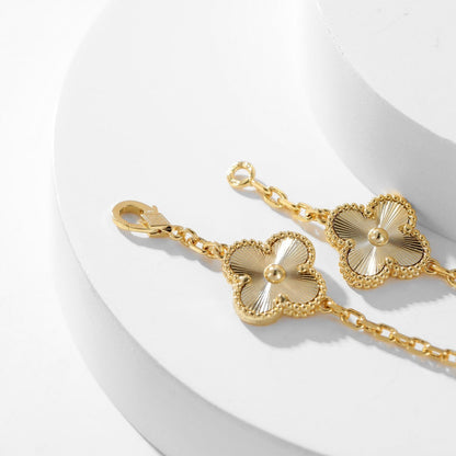 [GALE]CLOVER 10 MOTIFS LASER NECKLACE