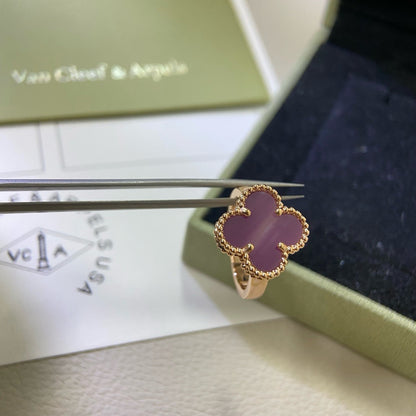 [GALE]CLOVER  PURPLE VIOLET RING
