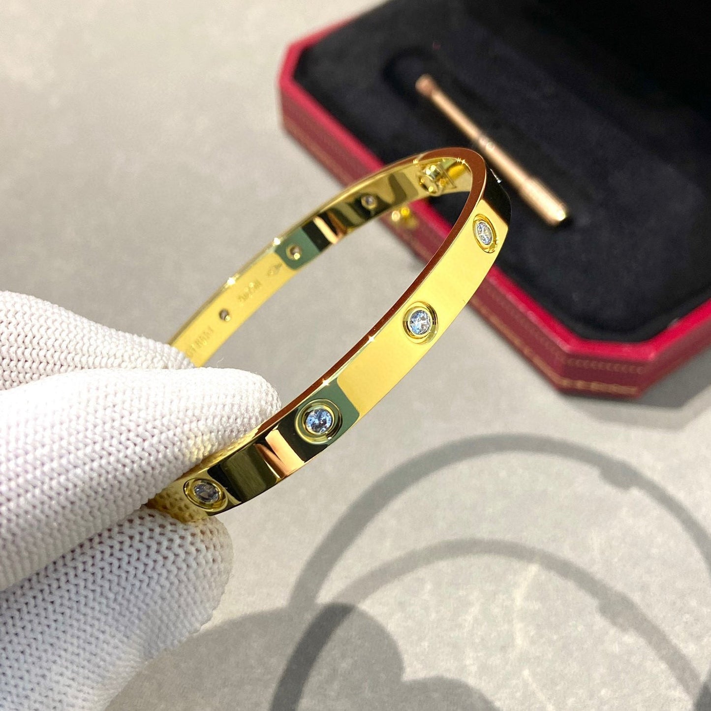 [GALE]LOVE BRACELET 6.1MM 10 DIAMONDS