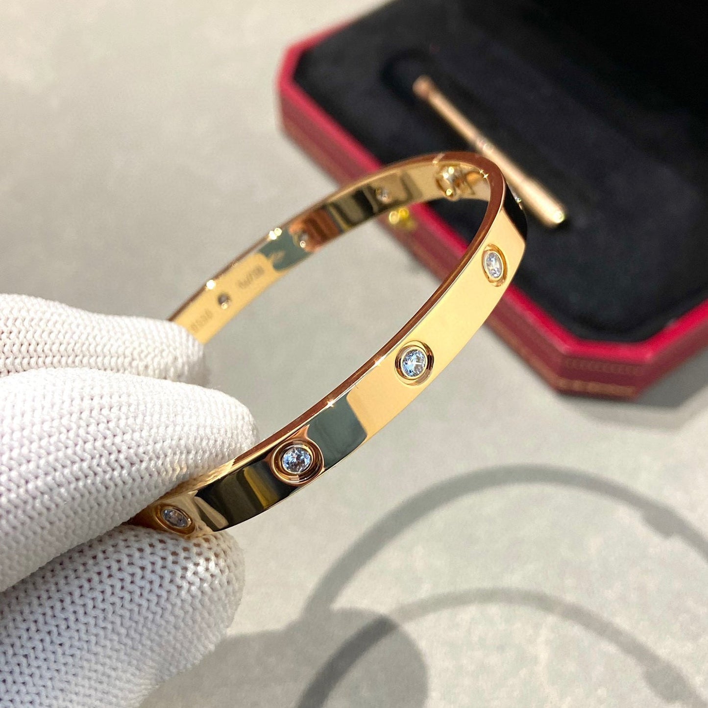 [GALE]LOVE BRACELET 6.1MM 10 DIAMONDS