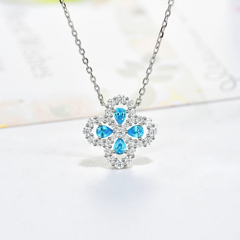 [GALE]LOOP NECKLACE FULL MOTIF DIAMOND 16MM MULTIPLE COLORS