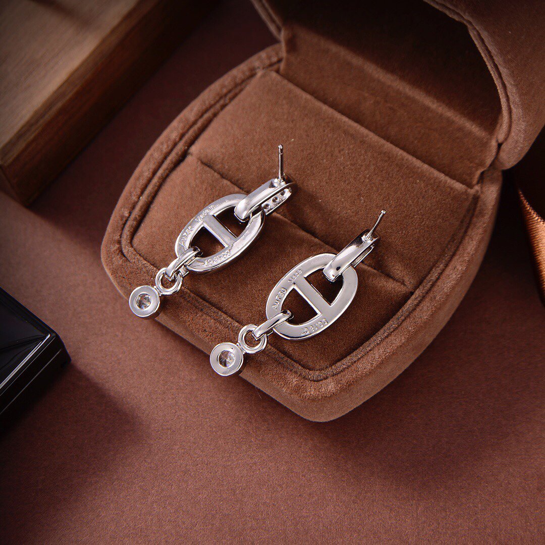 [GALE]HM CHAINE DIAMOND EARRINGS