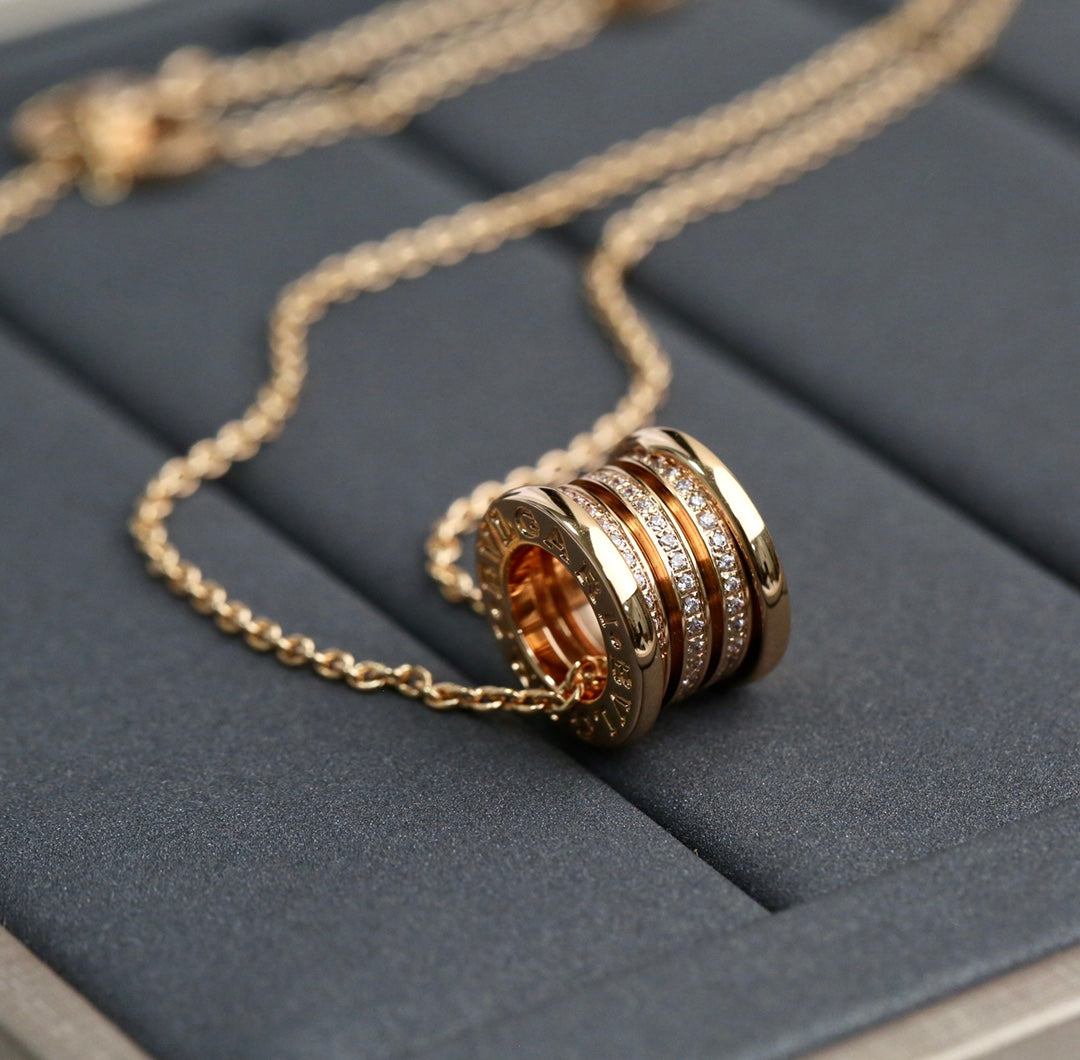 [GALE]ZERO 1 PINK GOLD DIAMOND NECKLACE