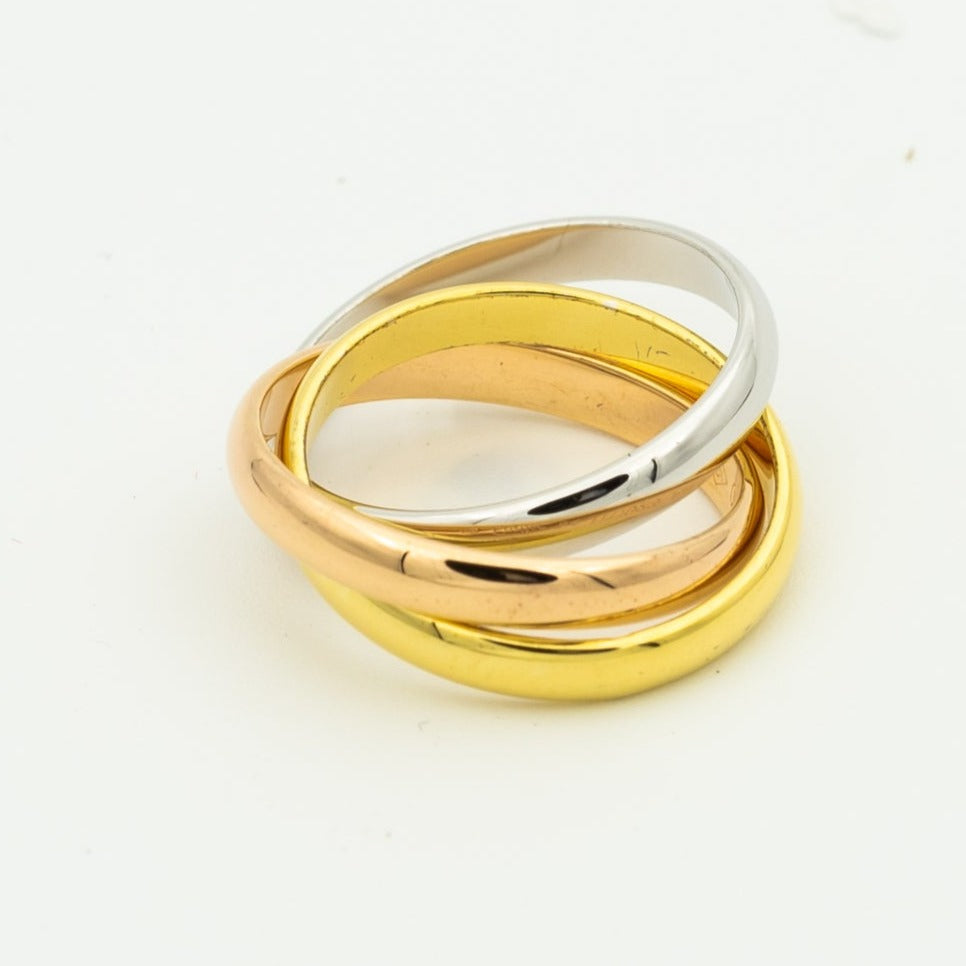 [GALE]TRINITY RING GOLD PINK GOLD SILVER