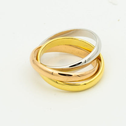 [GALE]TRINITY RING GOLD PINK GOLD SILVER