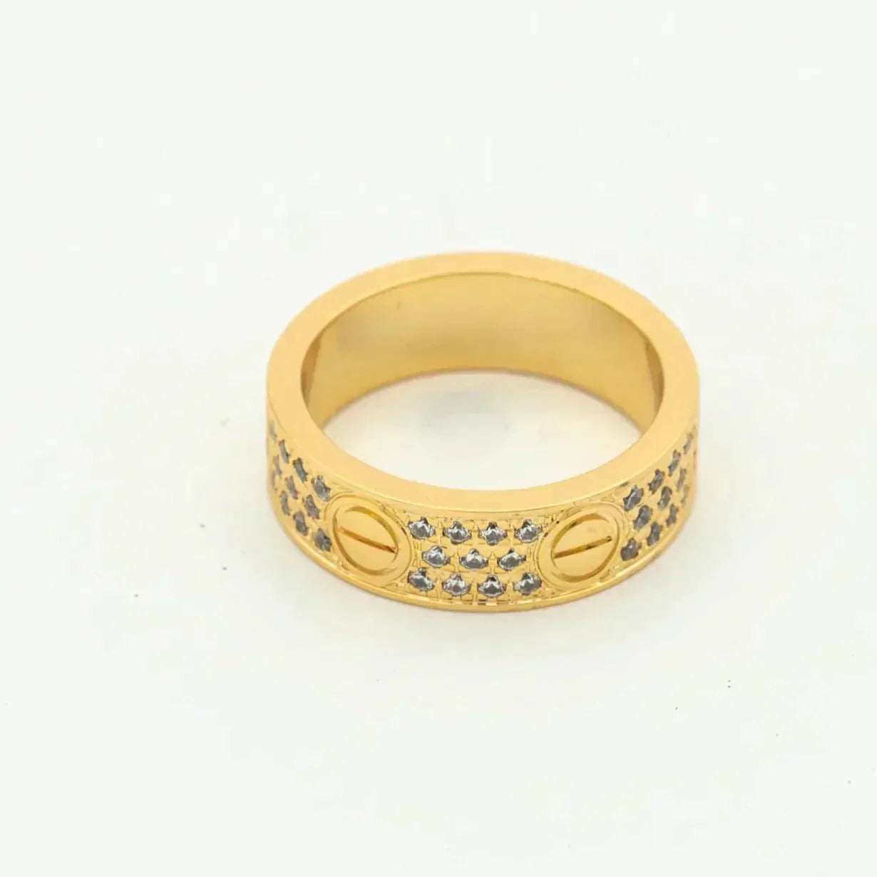 [GALE]LOVE RING 5.5MM DIAMONDS PAVED