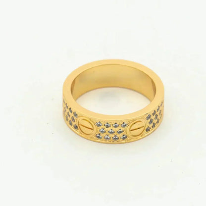 [GALE]LOVE RING 5.5MM DIAMONDS PAVED