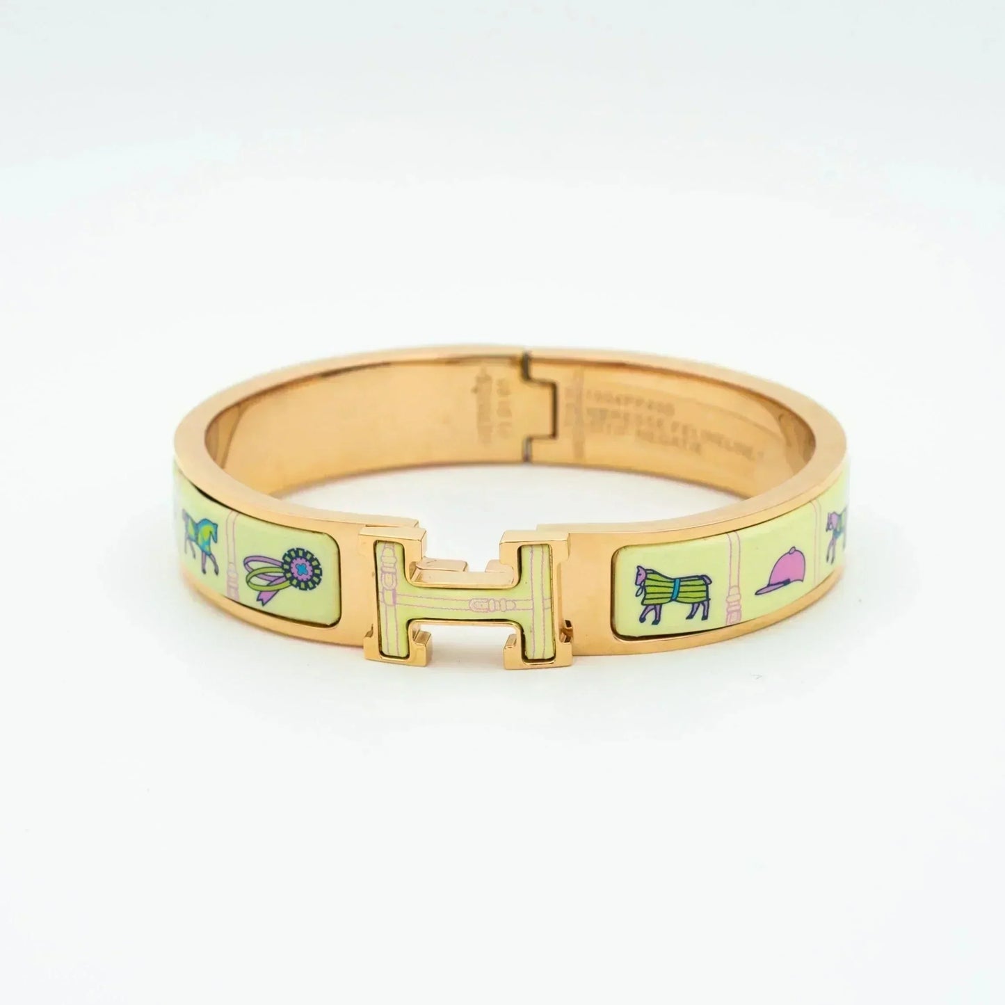[GALE]H PINK GOLD BRACELET CREAM CERAMIC
