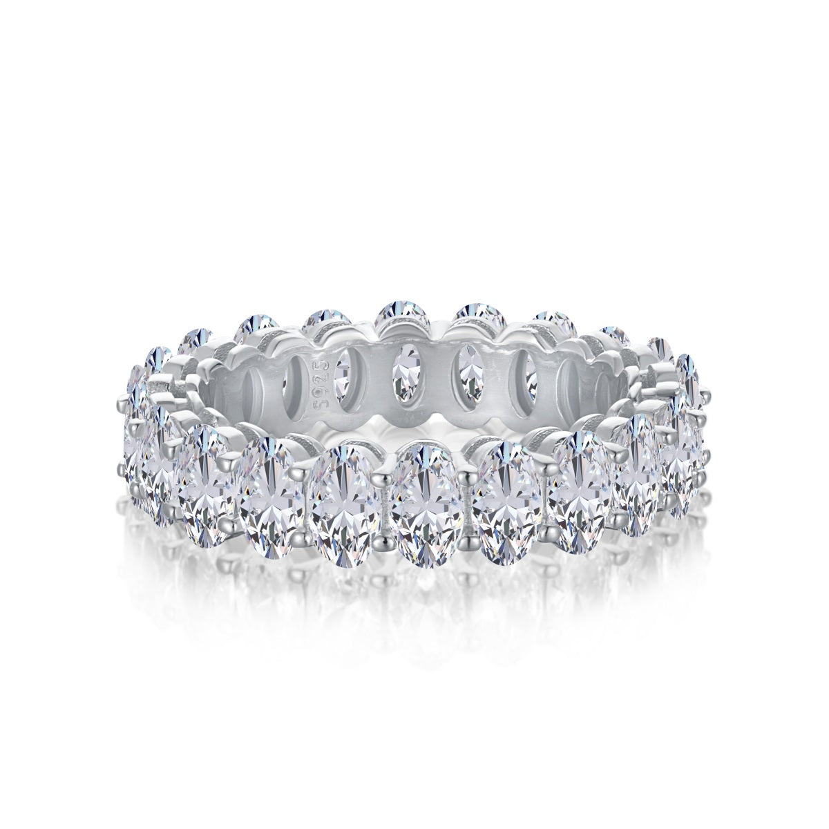 [GALEOrnate Oval Cut Tennis Ring